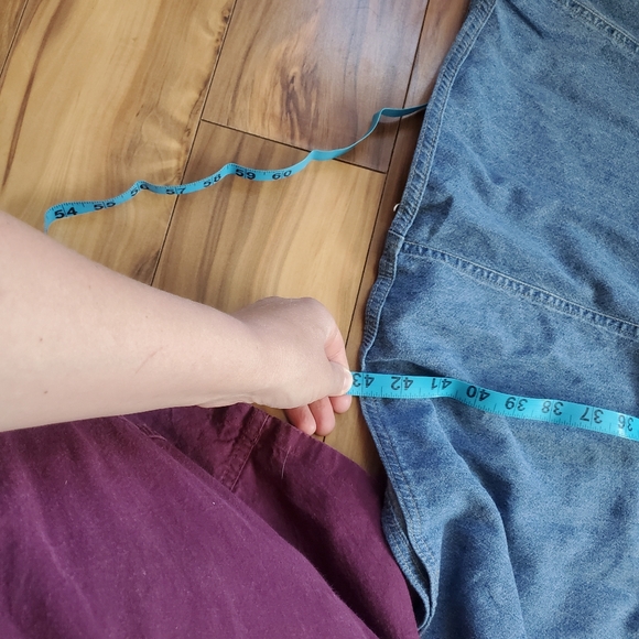 Vintage Carole Little Twirly Denim Midi Dress - Picture 9 of 9